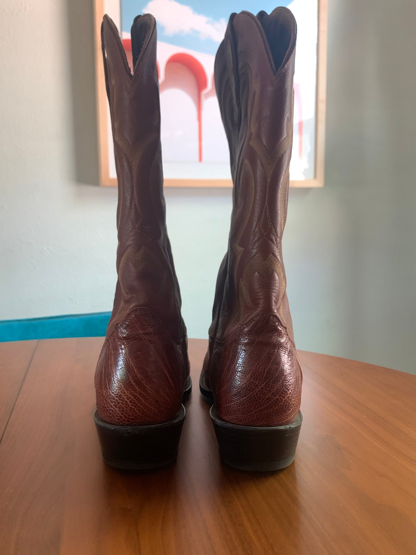 Nocona Ostrich Leg Boot, Size 12 Mens