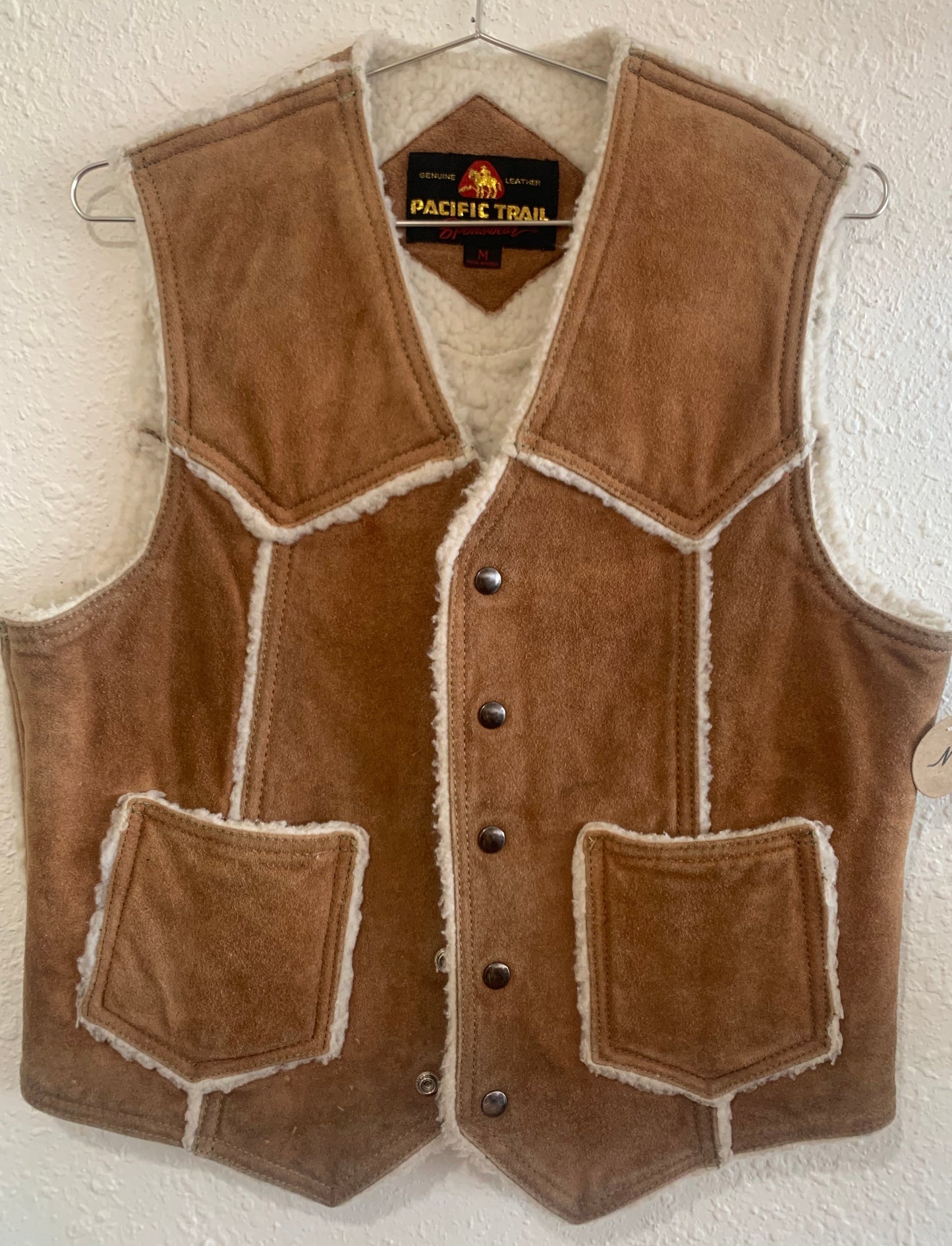Pacific Trails Suede Sherpa Lined Vest
