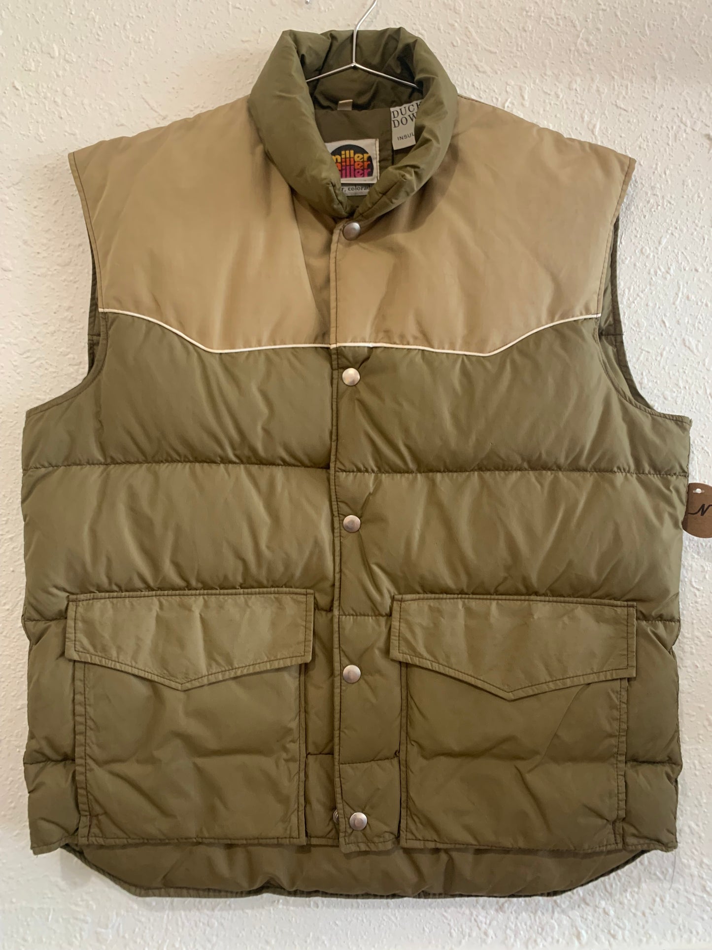 Miller Taupe and Khaki Vest