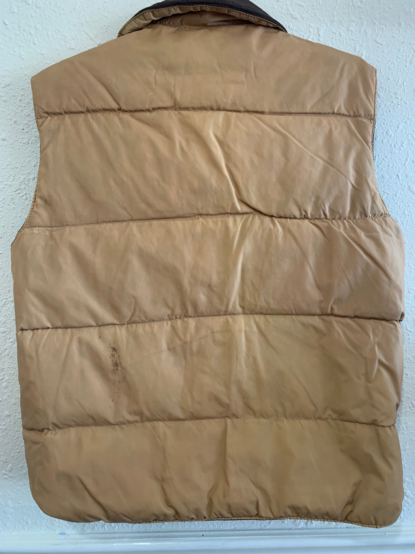 Brown and Khaki Reversible Vest