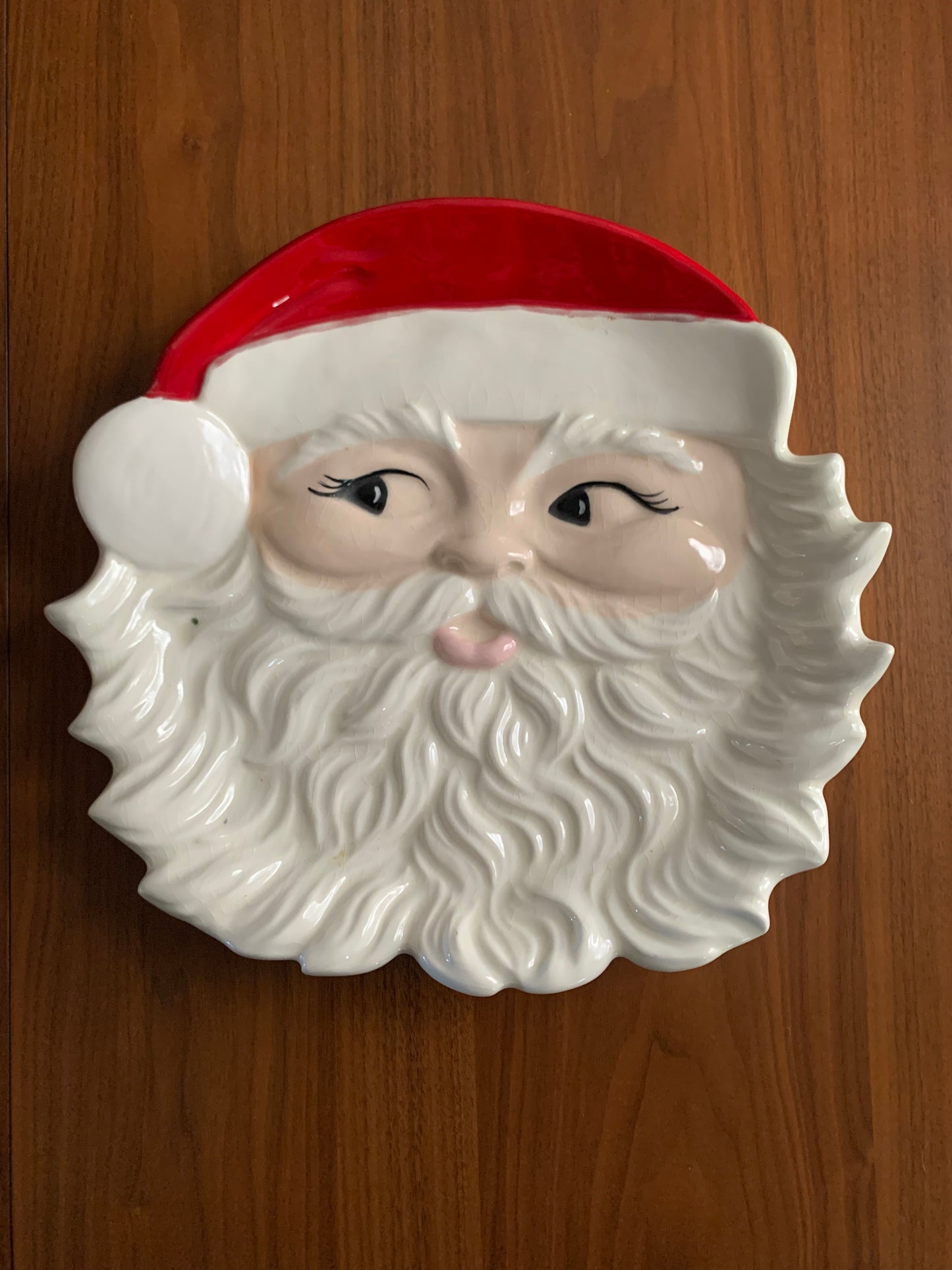 Jolly Santa Face Platter