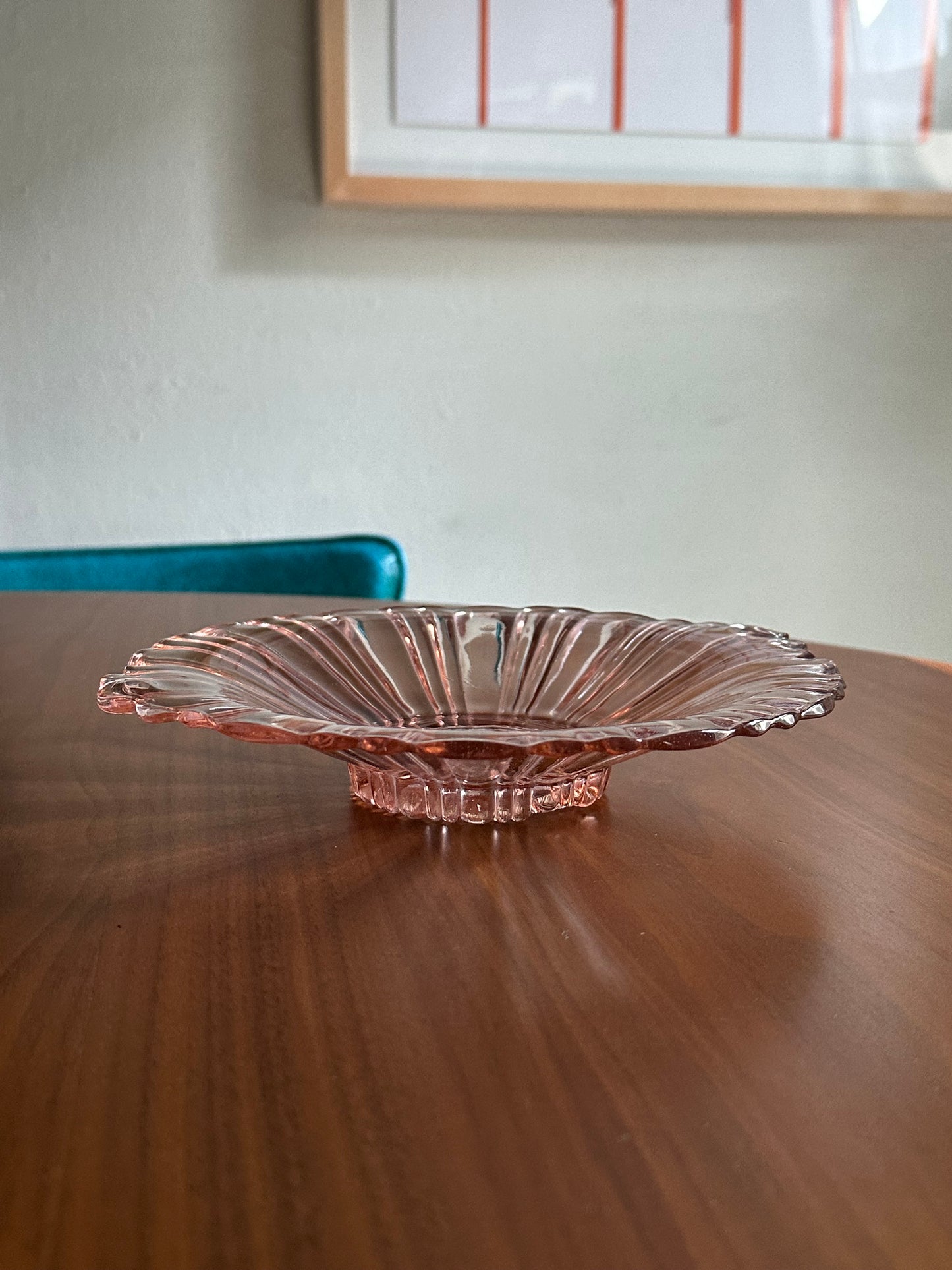 Anchor Hocking Old Cafe Pink Candy Dish