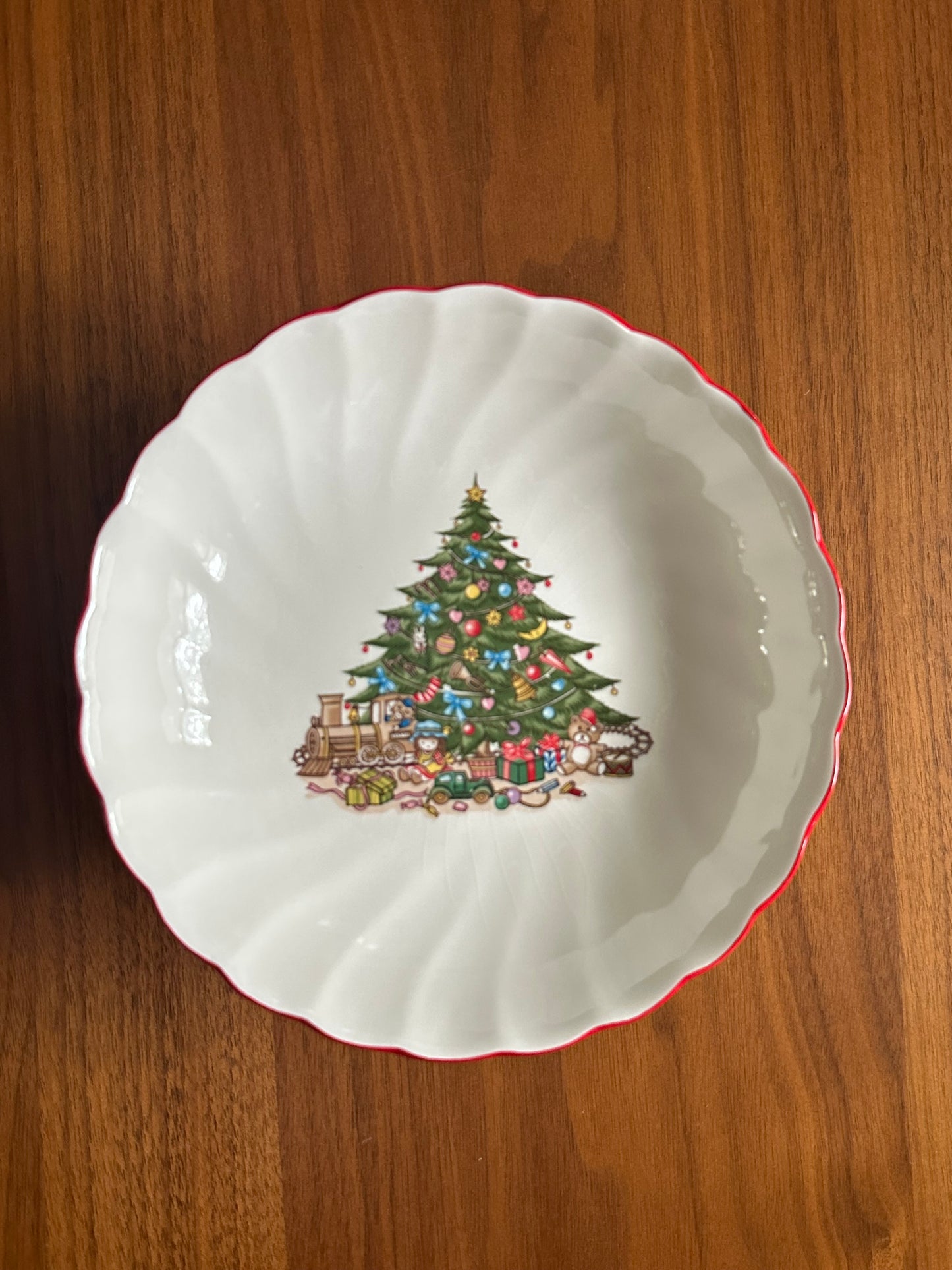 Christmas Tree Footed Candy Dish