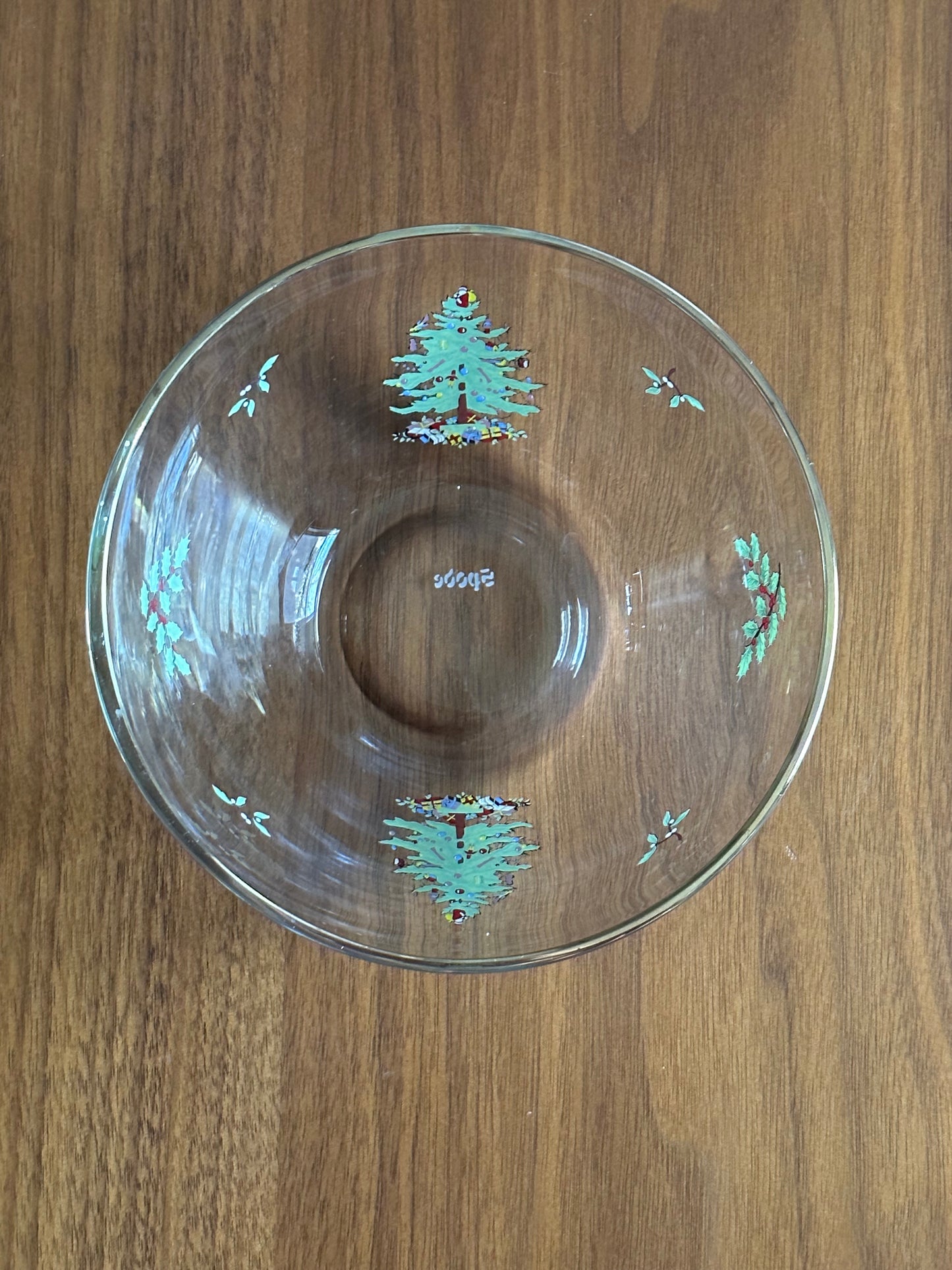Spode Christmas Tree Gold Rimmed Bowl